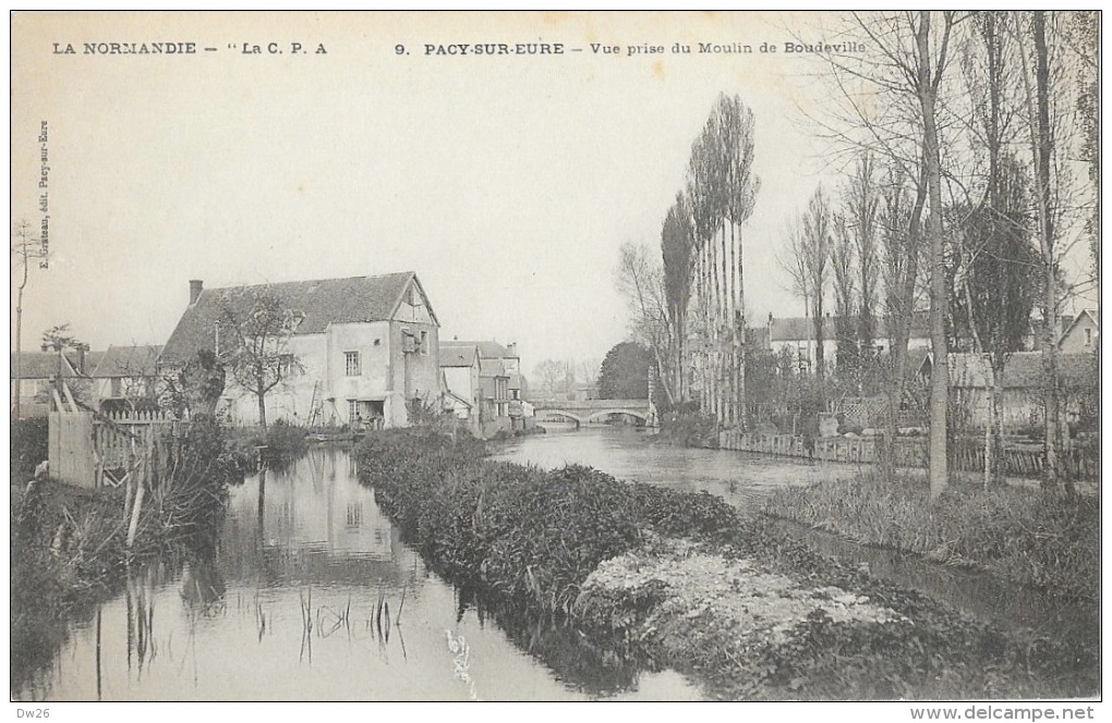 Pacy-sur-Eure - Vue Prise Du Moulin De Boudeville - Edition E. Grateau - Carte Non Circulée - Pacy-sur-Eure