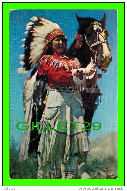 INDIENS - NATIVE AMERICANS - WESTERN INDIAN MAIDEN - GREETINGS FROM SUNDRIDGE, ONTARIO - - Indiens D'Amérique Du Nord