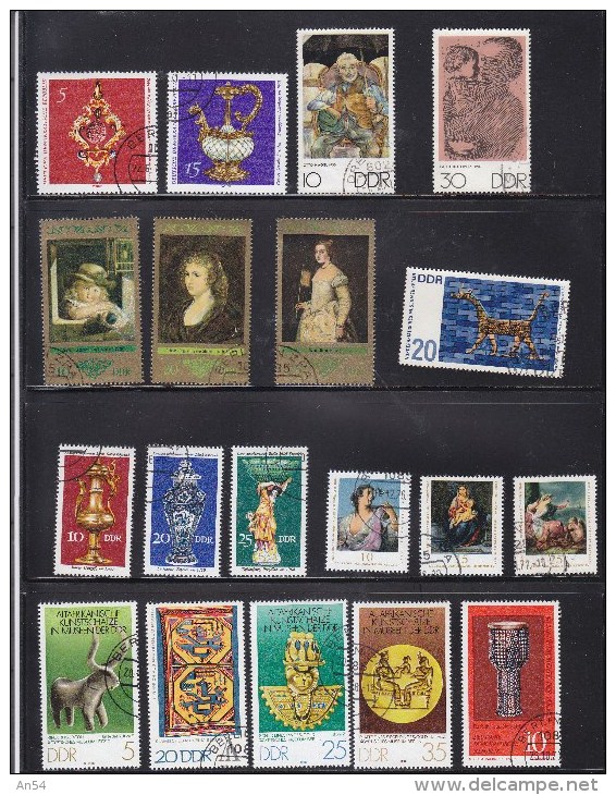 LOT DDR  INTERESSANT A PRIX TRES REDUIT TIMBRES   OBLITERES - Collections (sans Albums)