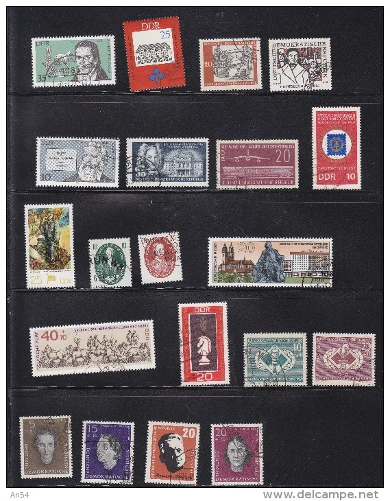 LOT DDR  INTERESSANT A PRIX TRES REDUIT TIMBRES   OBLITERES