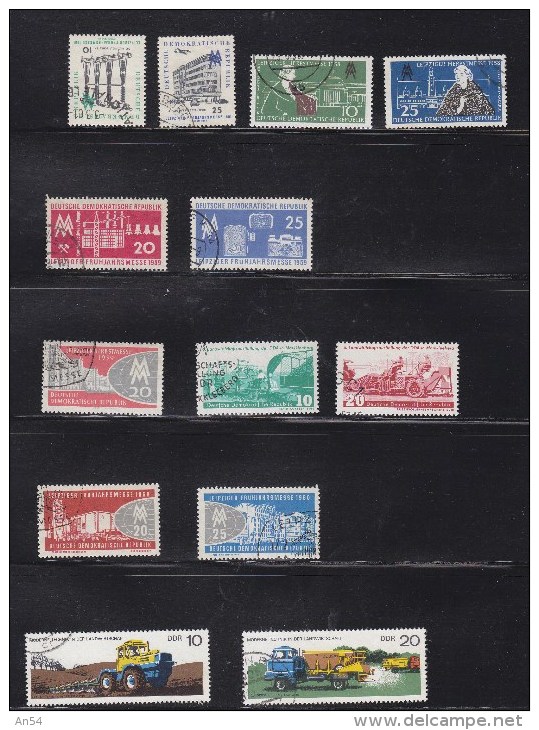 LOT DDR  INTERESSANT A PRIX TRES REDUIT TIMBRES   OBLITERES