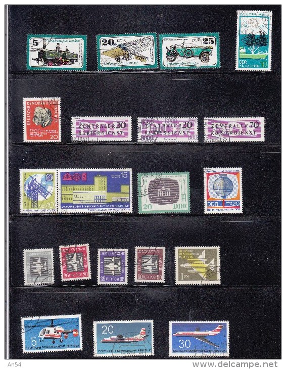 LOT DDR  INTERESSANT A PRIX TRES REDUIT TIMBRES   OBLITERES