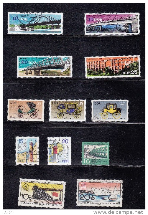 LOT DDR  INTERESSANT A PRIX TRES REDUIT TIMBRES   OBLITERES