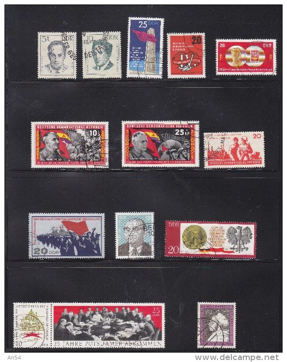 LOT DDR  INTERESSANT A PRIX TRES REDUIT TIMBRES   OBLITERES