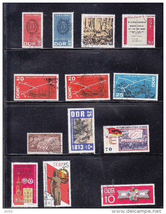 LOT DDR  INTERESSANT A PRIX TRES REDUIT TIMBRES   OBLITERES