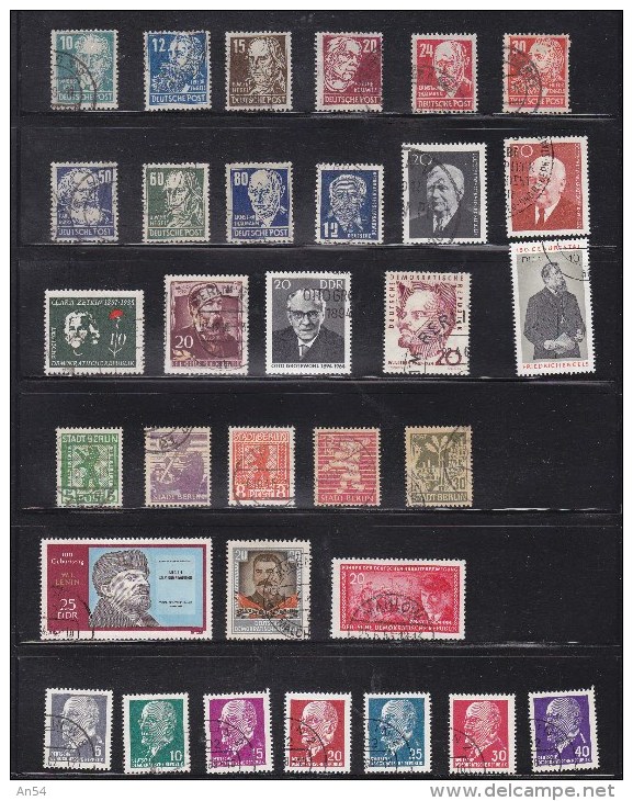 LOT DDR  INTERESSANT A PRIX TRES REDUIT TIMBRES   OBLITERES