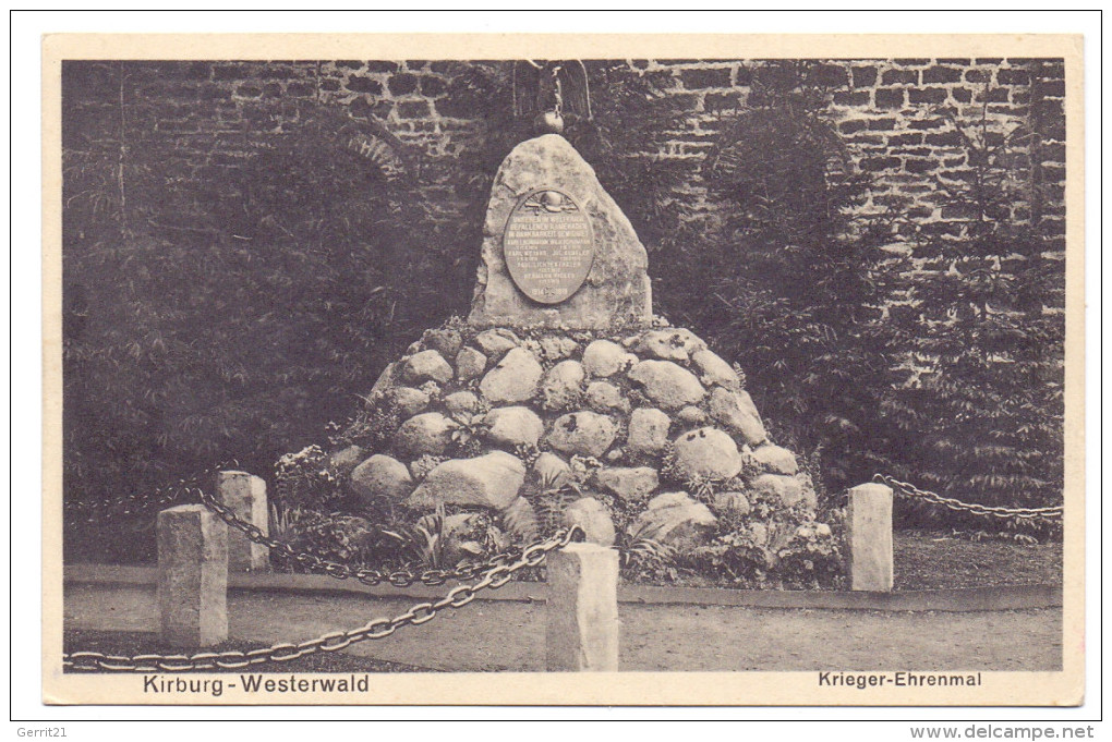 5439 BAD MARIENBERG - KIRBURG, Krieger-Ehrenmal - Bad Marienberg