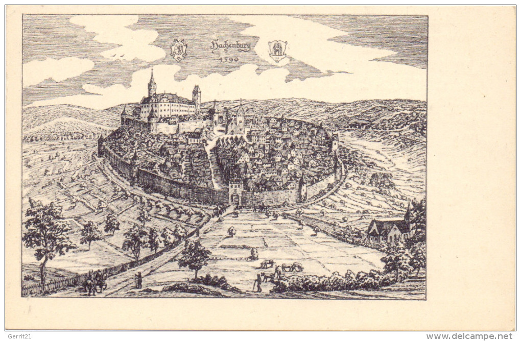 5238 HACHENBURG, Historische Ansicht, Anno 1590 - Hachenburg