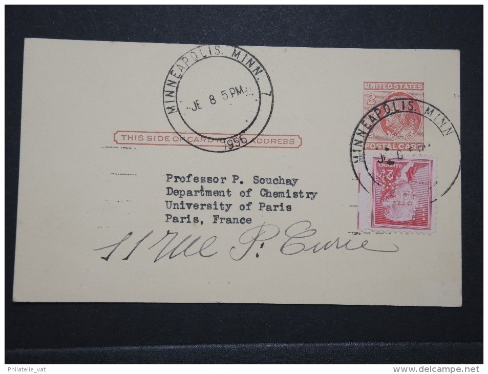 ETATS UNIS - Perforé " UOFM " Sur Entier Postal  D ' Université De Minneapolis En 1955 - A Voir - Lot P 14875 - Perfin