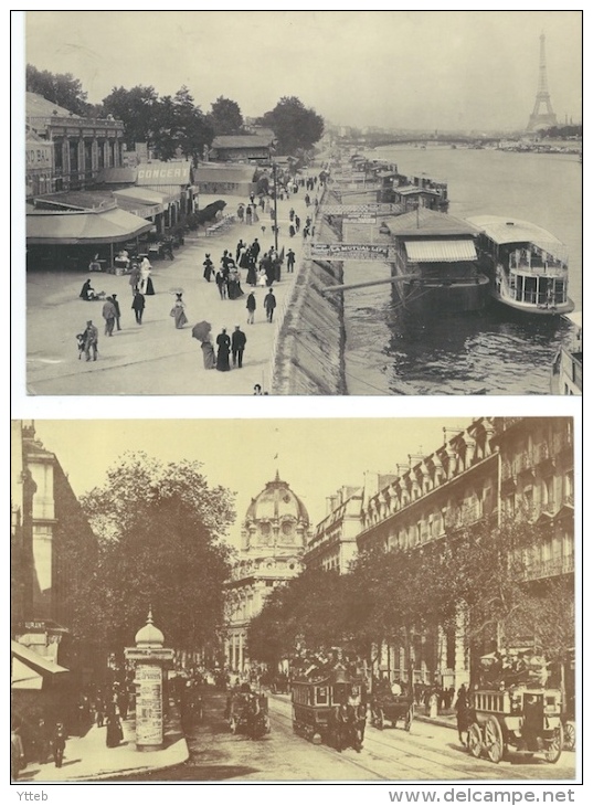 Paris / Lot 7 Planches Grand Format Papier Glacé : Reproduction Photos Anciennes - Encadrement - Geschiedenis