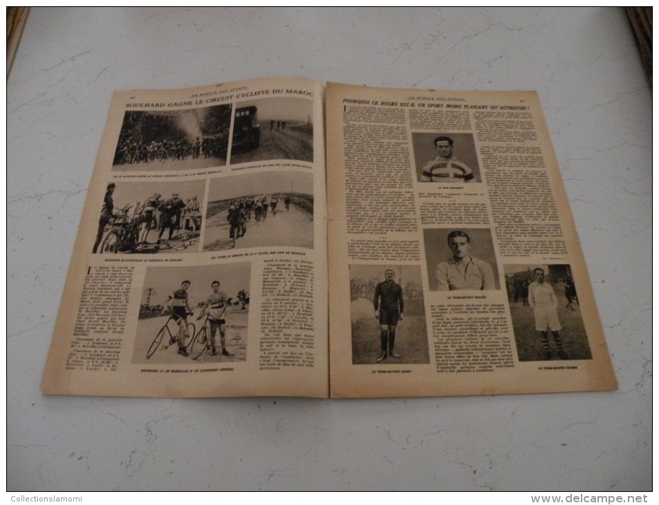 Le Miroir Des Sports N°124 - 16.11.1922 Vélo/Ruby/Football/Athlétisme/Boxe,autre Sports Même Mécanique - 1900 - 1949