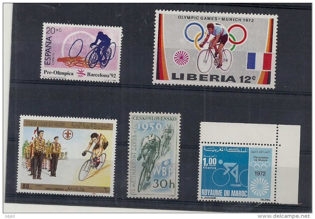 Vélo, Bicyclette, Sport, Cyclisme, Course, Timbres Tous MNH**   (R178) - Ciclismo