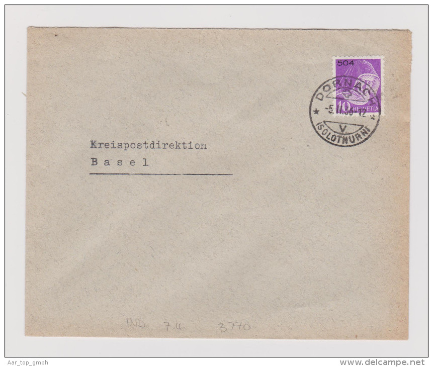 Heimat SO Dornach 1936-02-05 Brief Portofreiheit Gr#504 Bürgersp - Vrijstelling Van Portkosten