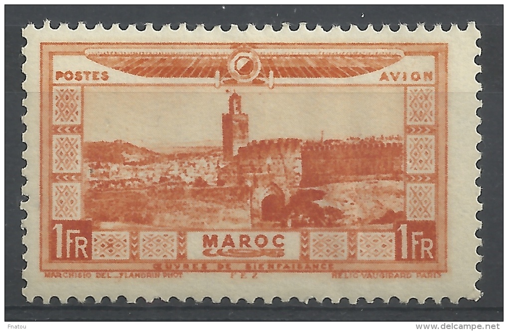 French Morocco, Fez 1928, MH Some Defaults Airmail - Airmail