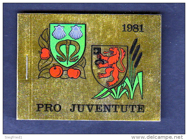 Schweiz **  0-75 Markenheft Pro Juventute 1981 Postpreis  7,80 CHF - Carnets