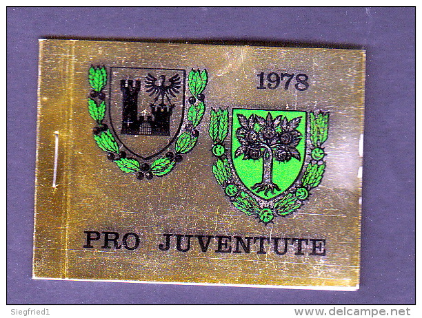 Schweiz **  0-71 Markenheft Pro Juventute 1978 Postpreis  7,80 CHF - Carnets