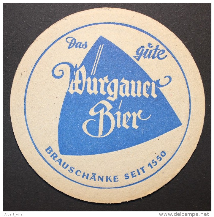 Bierdeckel Coaster Beermat Sous-bocks BRAUEREI HARTMANN WURGAUER BIER  Neun Und Im Gutem Zustand. New And In Good State. - Sous-bocks