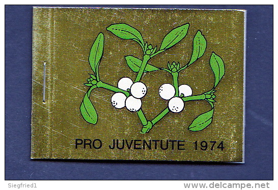 Schweiz **  0-66   Markenheft Pro Juventute 1974 Postpreis   6,60 CHF - Carnets