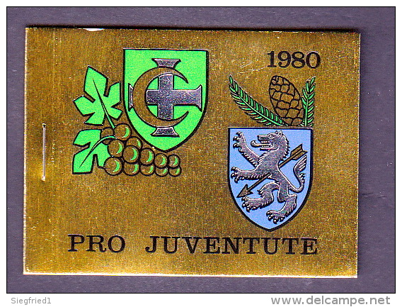 Schweiz **  0-74    Markenheft Pro Juventute 1980  Postpreis   7,80 CHF - Carnets