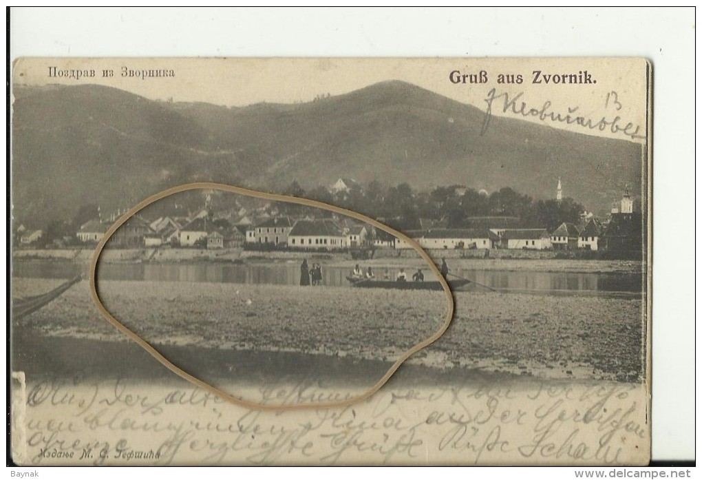 BiH1283   --   GRUSS AUS ZVORNIK  --  1905    --  2 X SCAN - Bosnia And Herzegovina