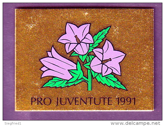 Schweiz **  0-91    Markenheft Pro Juventute 1991  Postpreis   8,50 CHF - Carnets