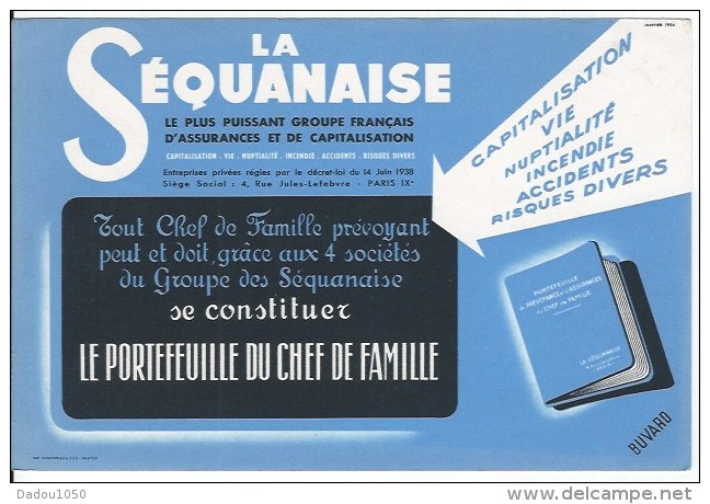 La Séquanaise 1954 - Banque & Assurance