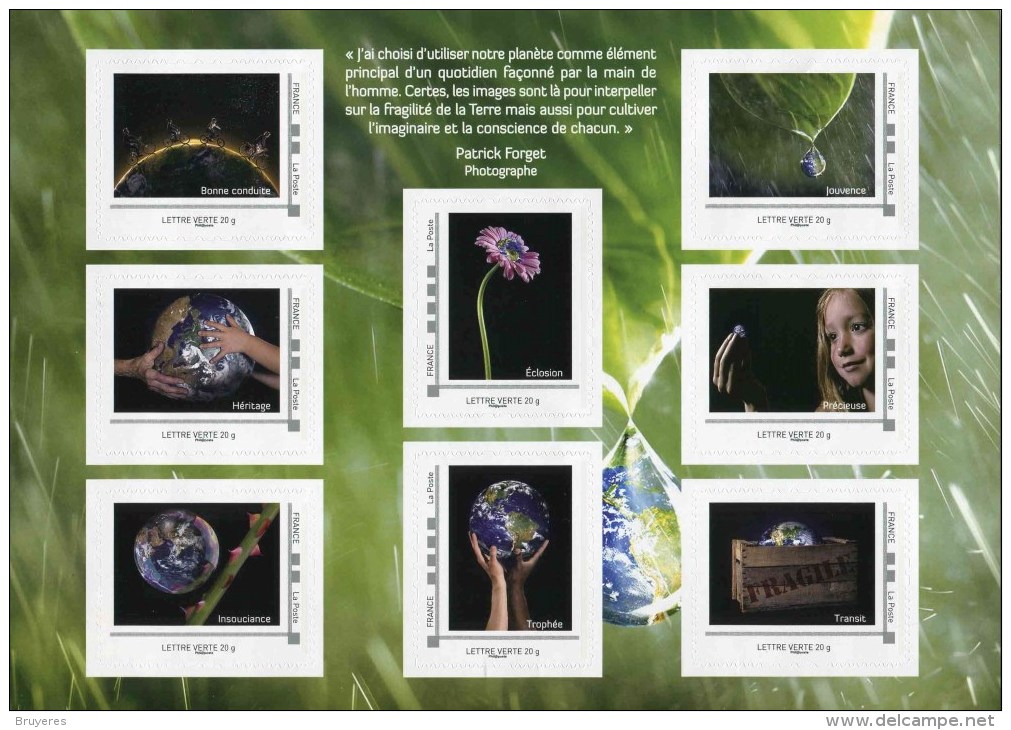 Collector 2015 "Agissons Pour Le Climat - Feuillet De 8 Timbres- Lettre Verte 20 G" - Collectors