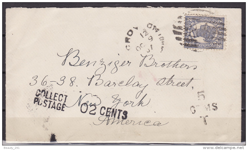 Queensland, Cover To US, 1907. - Storia Postale