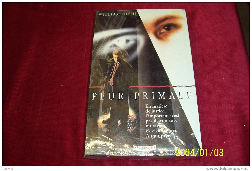 VENTE D´UNE COLLECTION DE LIVRE PÖRTE  AU CINEMA °  PEUR PRIMALE - Films