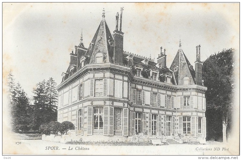 Spoir (Eure-et-Loir) - Le Chateau Et La Chapelle - Lot De 2 Cartes ND Phot Précurseurs Dos Simple Non Circulées - Altri & Non Classificati