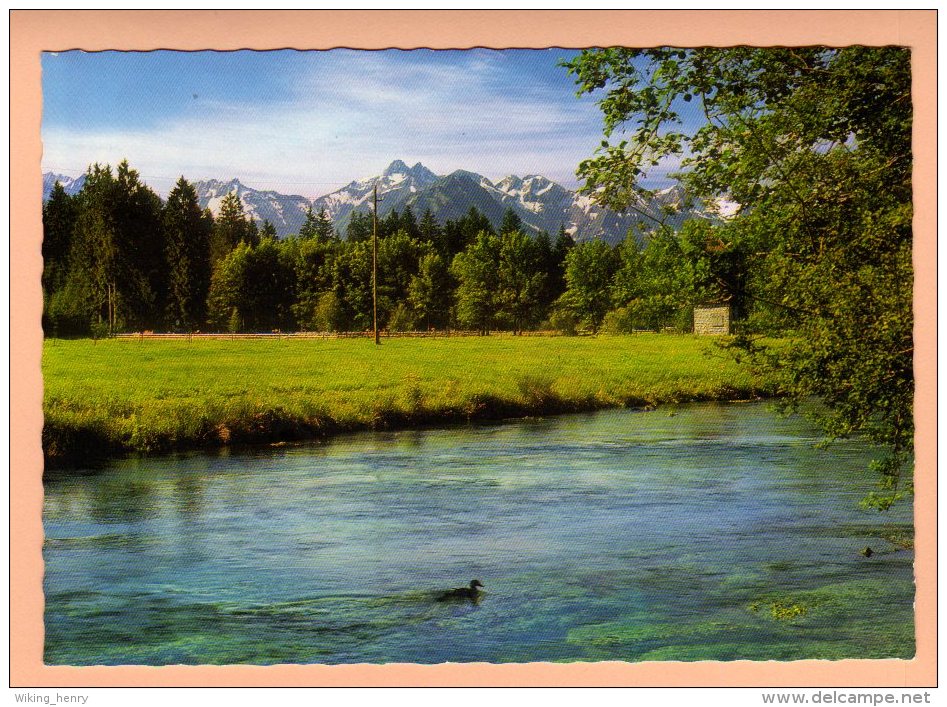 Fischen Im Allgäu - Grundbach Mit Allgäuer Hochgebirge Bei Fischen - Fischen