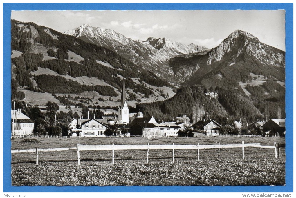 Fischen Im Allgäu - S/w Mit Entschenkopf Nebelhorn & Rubihorn - Fischen