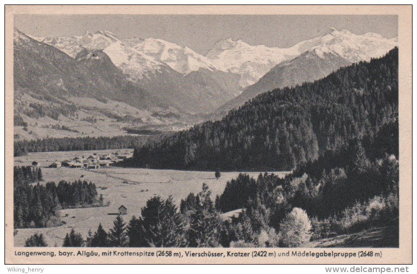 Fischen Im Allgäu Langenwang - S/w Mit Krottenspitze 1 - Fischen