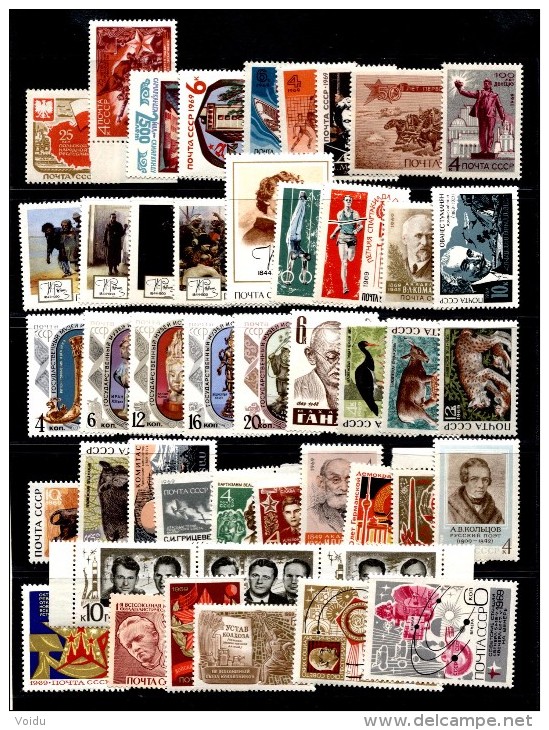 Russia 1969 Full Year MNH - Unused Stamps