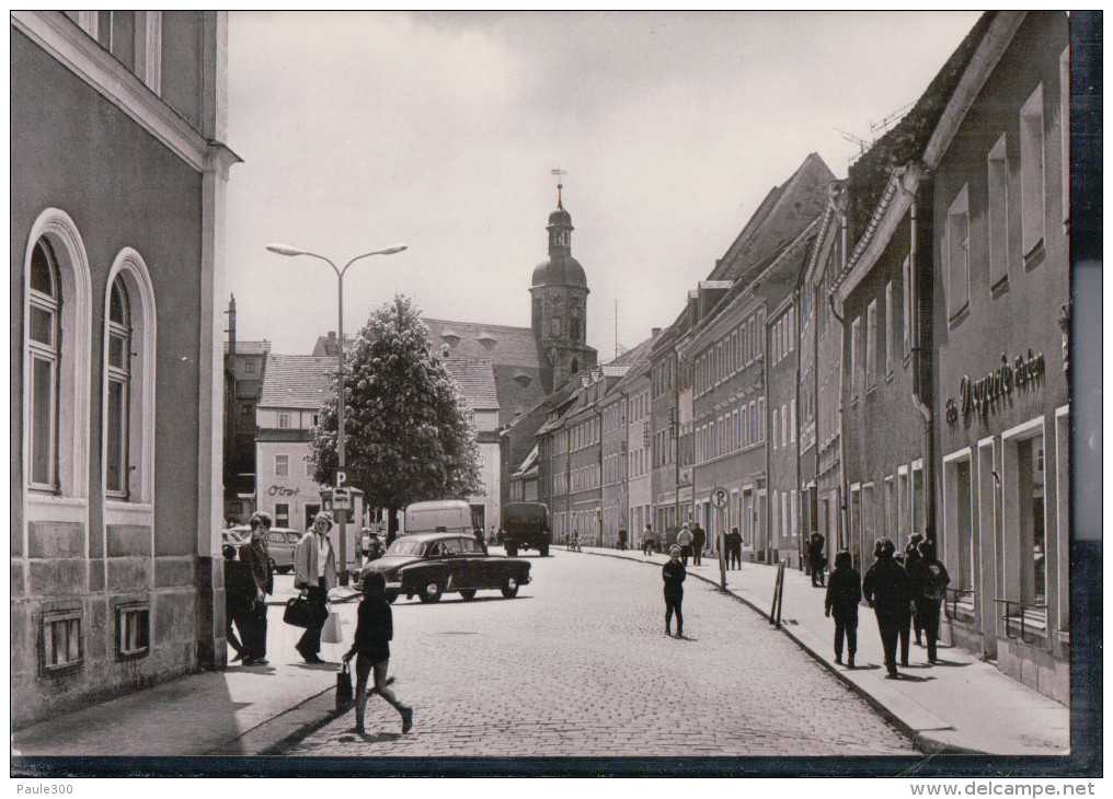 Dippoldiswalde - Platz Des Friedens Und Stadtkirche - Dippoldiswalde