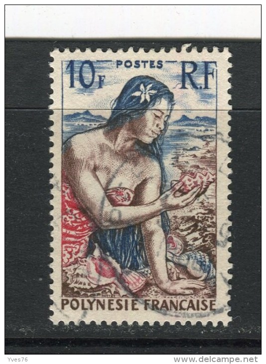 POLYNESIE FRANCAISE - Y&T N° 9° - Jeune Fille Au Coquillage - Gebraucht