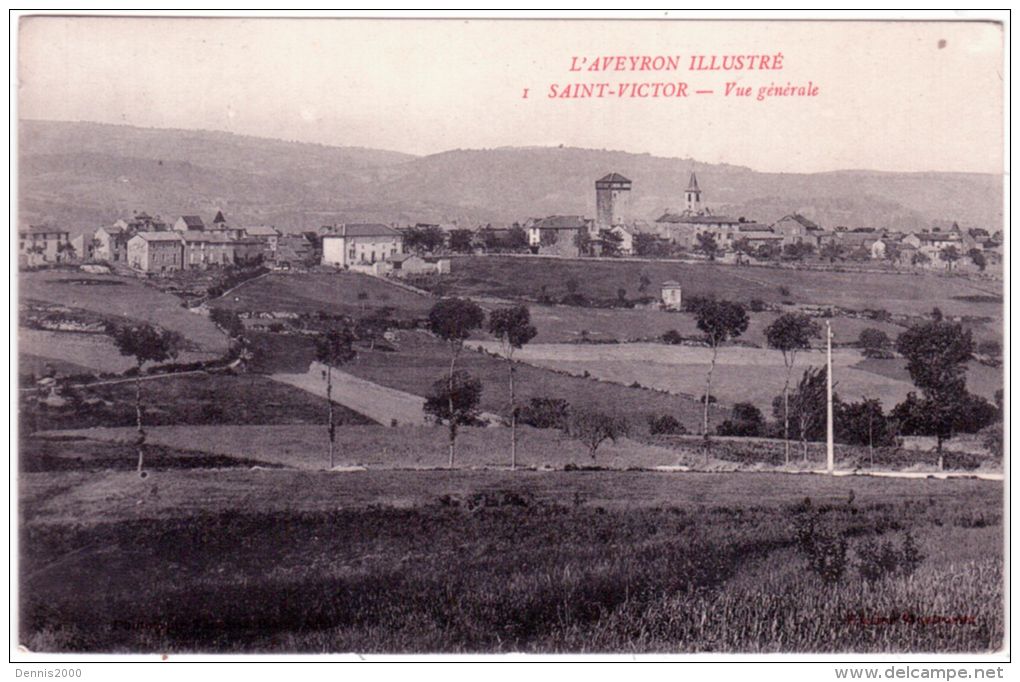 L'Aveyron Illustré - 1 Saint-Victor - Vue Générale -ed. Poux - Saint Victor