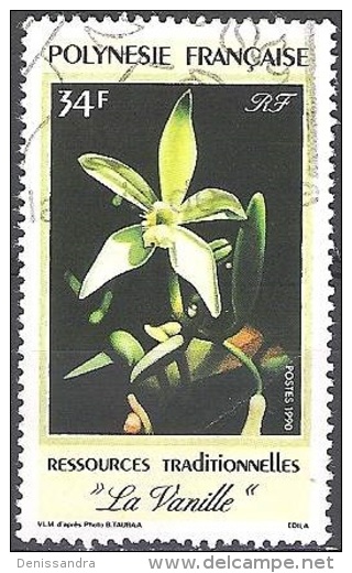 Polynésie Française 1990 Michel 549 O Cote (2005) 1.00 € Fleur Vanille - Oblitérés