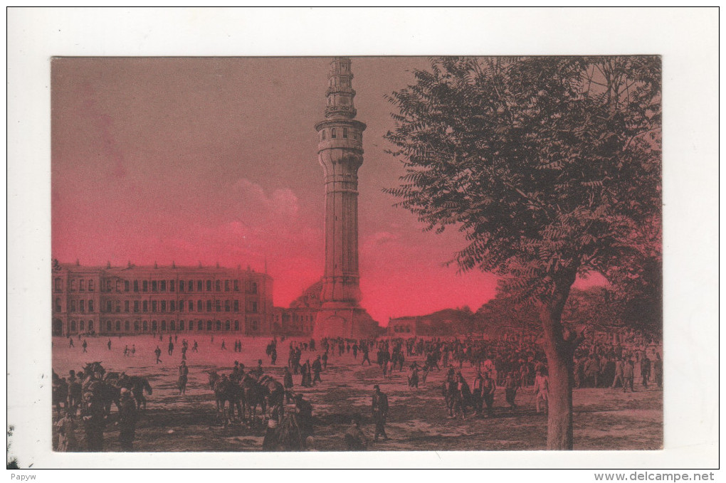 Le Coucher Du Soleil Sur Stamboul La Tour - Turquie