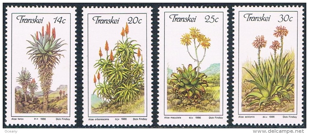 Transkei - Aloès En Fleurs 185/188 ** - Autres & Non Classés