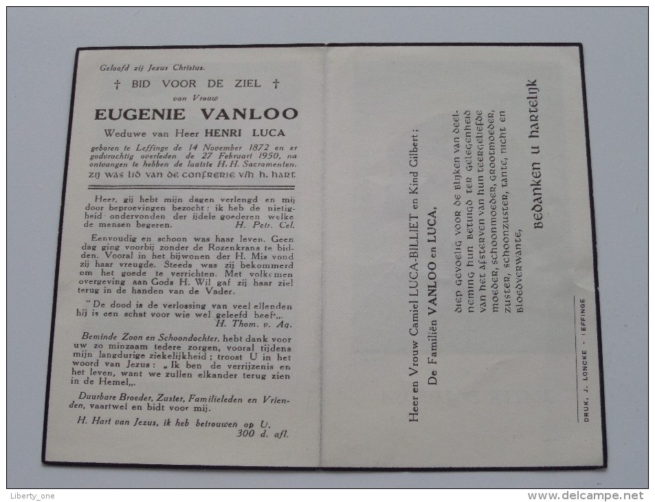 DP Gaston VANSEVENANT ( Godelieve Staelens ) Moere 29 Nov 1930 - Oostende 24 Sept 1961 ( Zie Foto´s ) ! - Religion & Esotericism