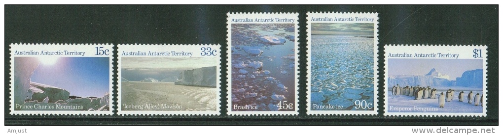 Australie // Territoire Antarctique // 1985// Série Courante ** Vues Du Territoire Yvert & Tellier No. 68 à 72 - Autres & Non Classés