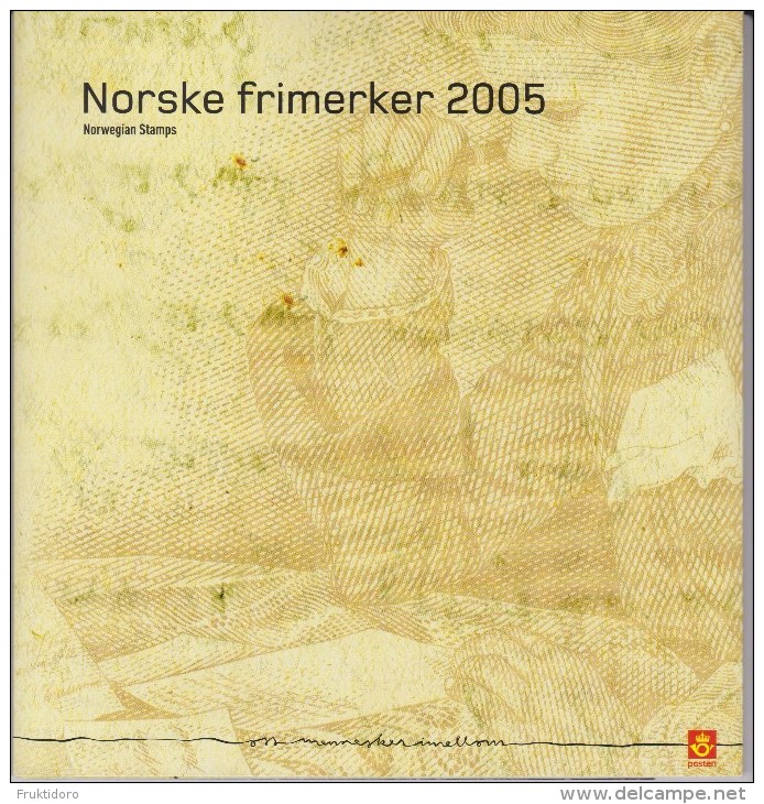 Norway Year Set Norwegian Stamps 2005 - St. Valentine's Day - Erik Werenskiold - Posthoorn - Dissolution Of The Union ** - Années Complètes