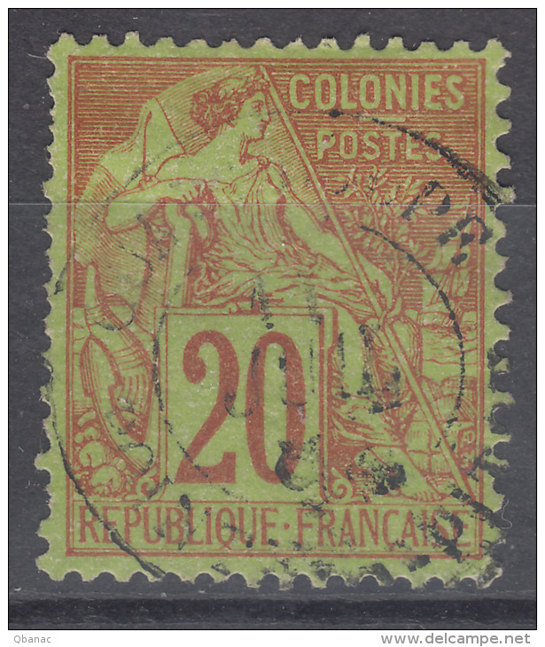 France Colonies General Issues 1881 Yvert#52 Used - Alphee Dubois