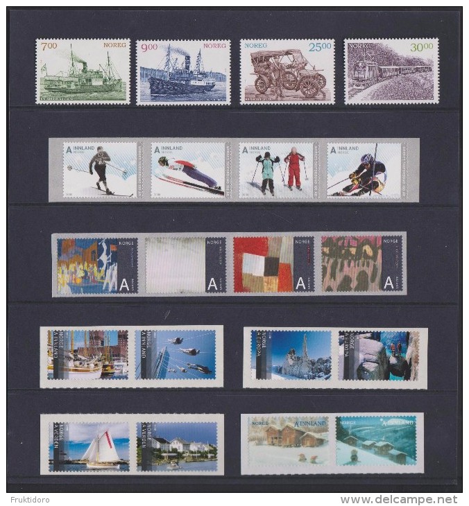 Norway Year Set Norwegian Stamps 2008 - St. Valentine´s Day - Wild Life - Ski Federation - Mythology - Beijing 2008 - Ganze Jahrgänge