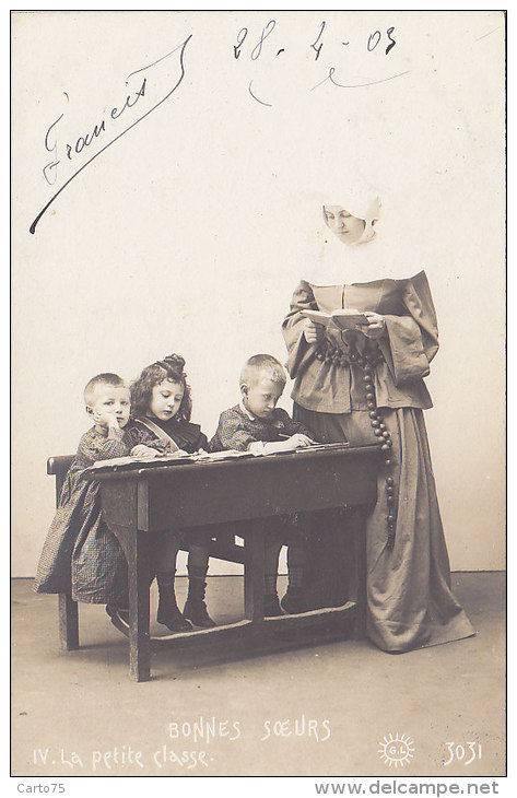 Histoire - Séparation Eglise Etat - Religion Soeurs - Série 10 Cpa Précurseur 1903 - Ecole Militaria Médecine - Historia