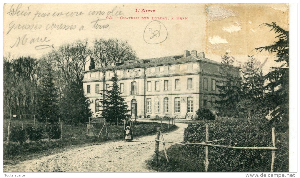 CPA 11  BRAM CHATEAU DES LORDAT  1905 - Bram