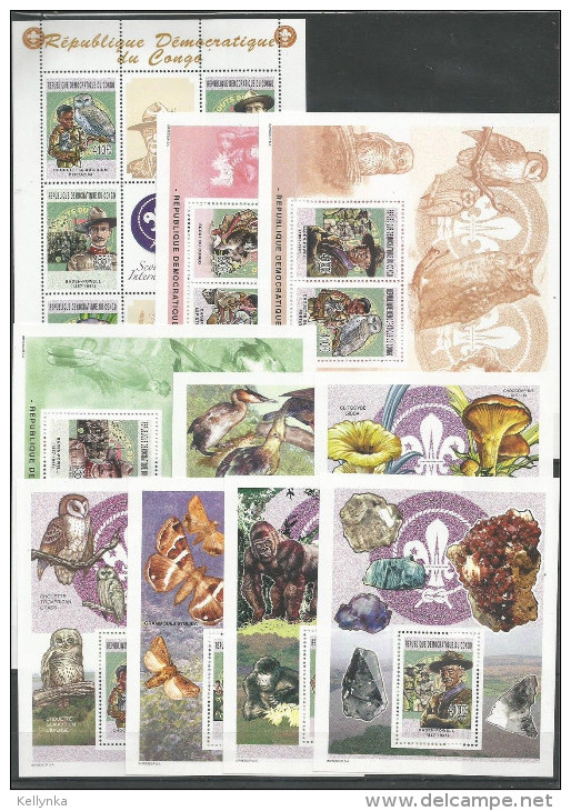 République Démocratique Du Congo - 2207/2212 + BL324/329 + BL330/332 - Scouts - 2005 - MNH - Ungebraucht