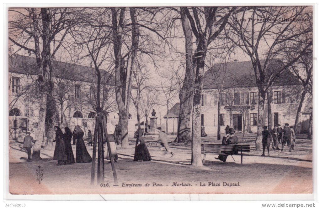 626- Environs De Pau - MOORLAS -la Place Depaul -ed. Royer - Morlaas