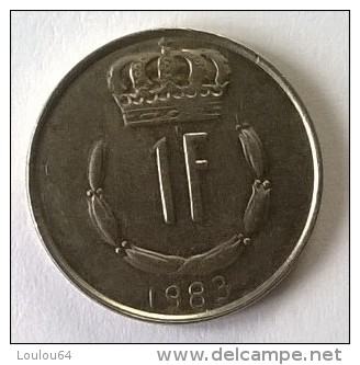 Monnaie - Luxembourg - 1 Franc 1983 - - Luxembourg